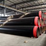 Lagging insulation steel pipe heat keep pipe