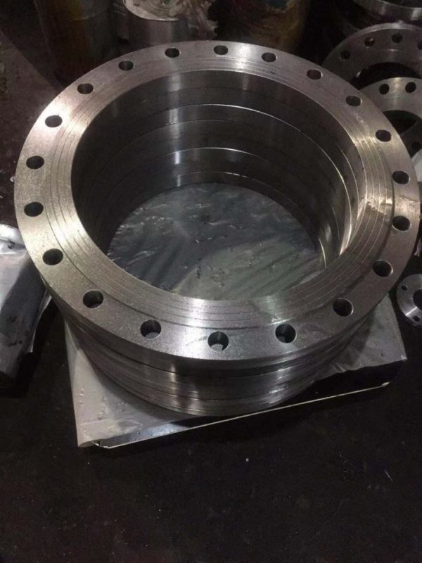201912040937271462509 EN  1092 TYPE 01 AISI 304 Plate Flange FF DN125 PN10 - Image 1