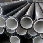 Plastic-coated composite
  steel pipe inside and outside
