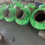 Outer sliding steel jacket
  steel insulation spiral pipe